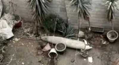 تصویر باورنکردنی از موشک فرود آمده در تهران!