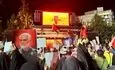 تجمع و شادی مردم تهران در میدان فلسطین در پی حمله تلافی جویانه ایران به اسرائیل+ فیلم