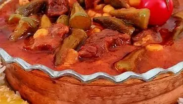 طرز تهیه خورش بامیه فوق العاده خوشمزه و مجلسی جنوبی