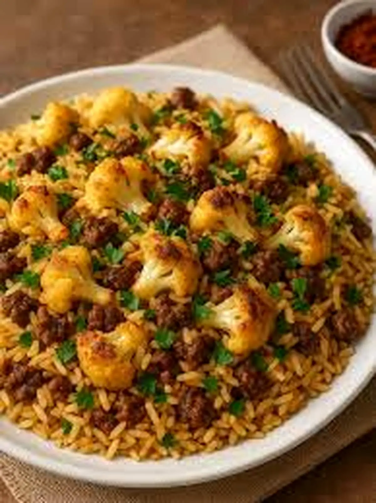 طرز تهیه گل کلم پلو مجلسی
