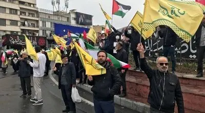 آغاز راهپیمایی روز قدس همزمان با انفجارهای متعدد در تهران