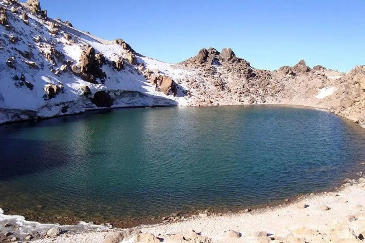 منظره تماشایی سبلان زمستانی در مردادماه + فیلم