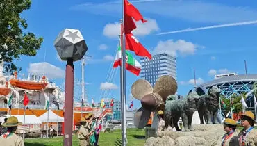 در دهکده بازی‌های آسیایی آیچی–ناگویا؛ پرچم ایران برافراشته شد + فیلم و عکس