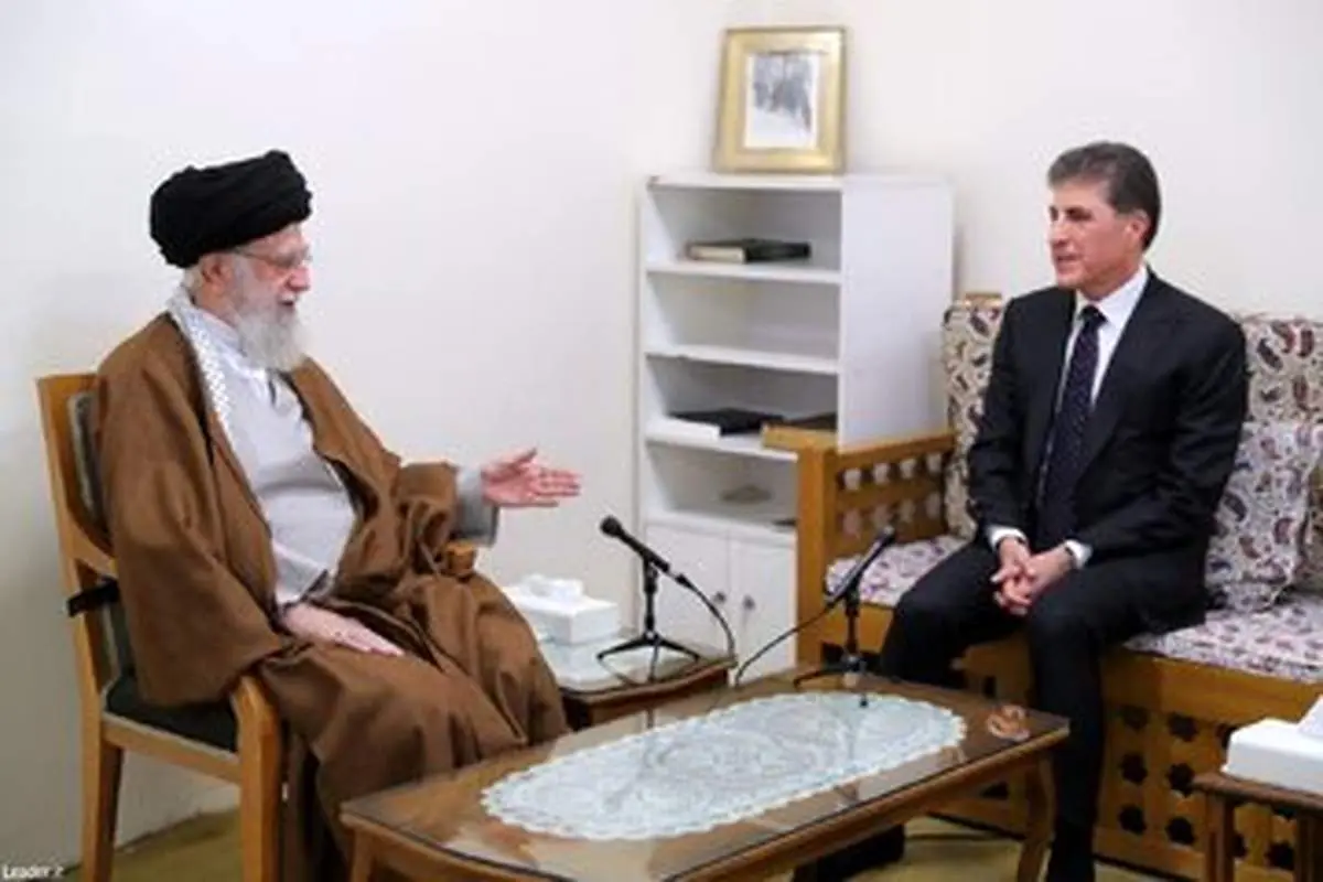 رهبر انقلاب به نیچروان بارزانی:  جامعه کُردی جزو ما هستند