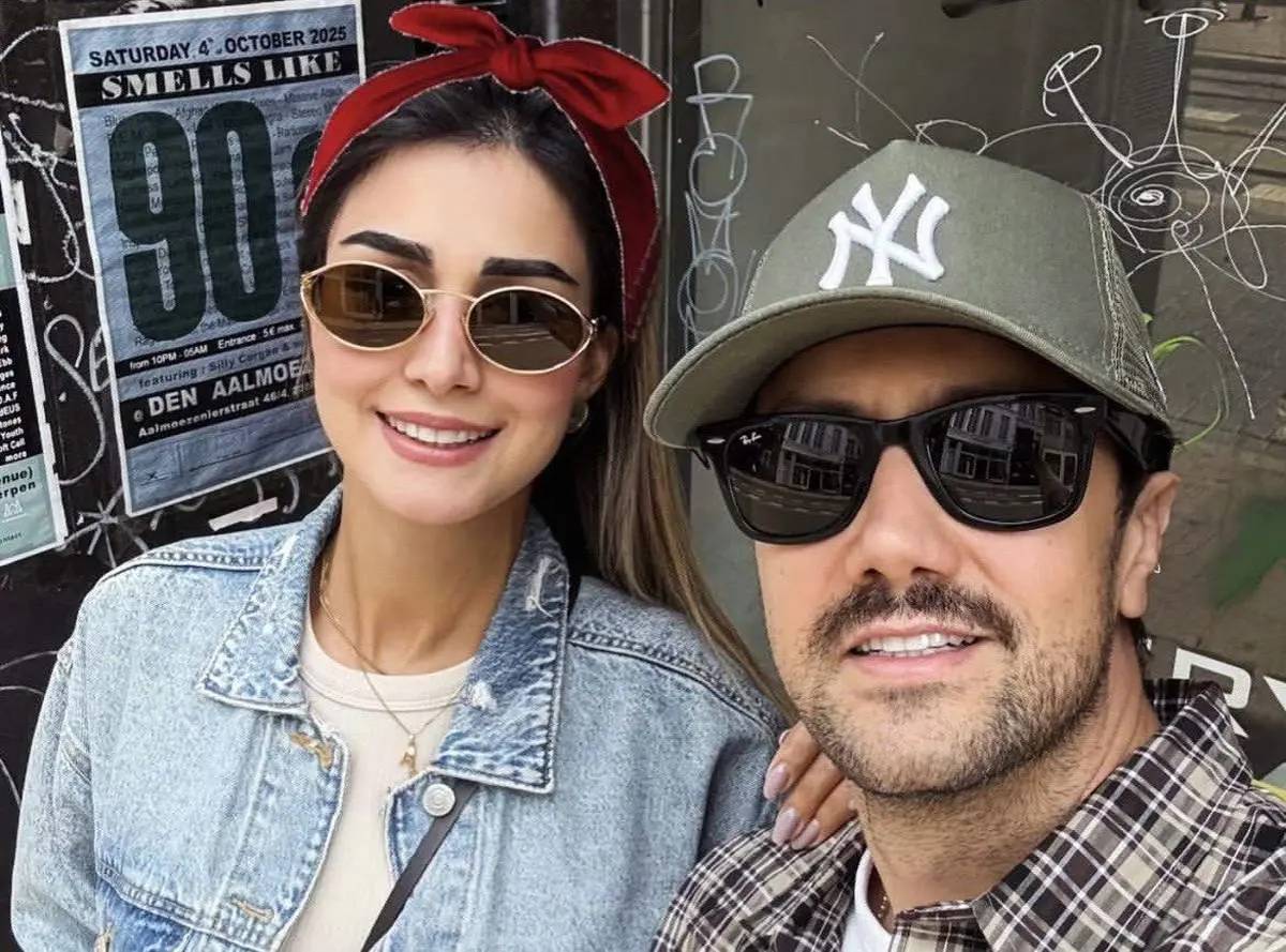 قاب عاشقانه شاهرخ استخری و سپیده بزمی پور در سالگرد ازدواجشان!