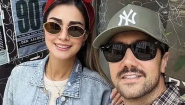 قاب عاشقانه شاهرخ استخری و سپیده بزمی پور در سالگرد ازدواجشان!