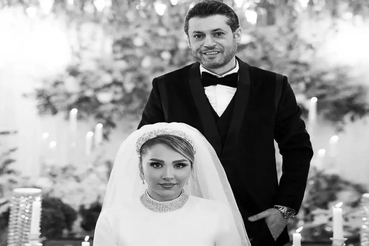 تازه عروس و داماد؛ روزبه معینی و همسرش در اکران خصوصی فیلمی!