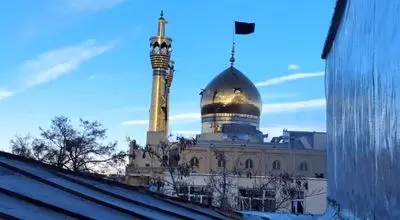  آسیب دیدن حسینیه اعظم زنجان در پی حمله هوایی + تصویر 