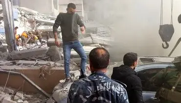لحظه حمله هوایی اسرائیل به محله المزه دمشق+ فیلم

