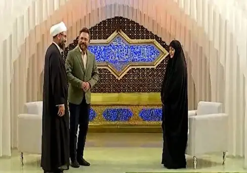 قطع برنامه زنده تلویزیون بخاطر بگو مگوی یک فرد با یک روحانی + فیلم