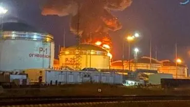 انفجار در پالایشگاه نفت شرکت انرژی روسیه؛ هواپیماهای بدون سرنشین دیده شده اند
