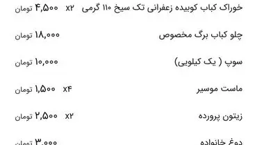 قیمت‌های باورنکردنی غذا در سال ۹۶+ عکس