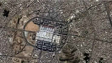 مسجدالنبی و قبرستان بقیع از دید ماهواره خیام+ فیلم