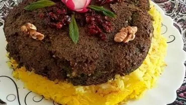 طرز تهیه ته چین کوکو سبزی