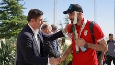 عیادت مدیرعامل پرسپولیس از علیرضا بیرانوند+ عکس