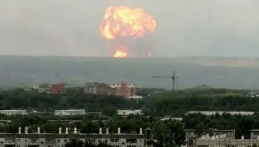 انفجار بزرگ در روسیه+ویدئو