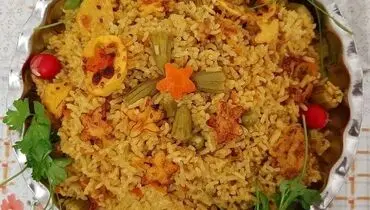 طرز تهیه بامیه پلو