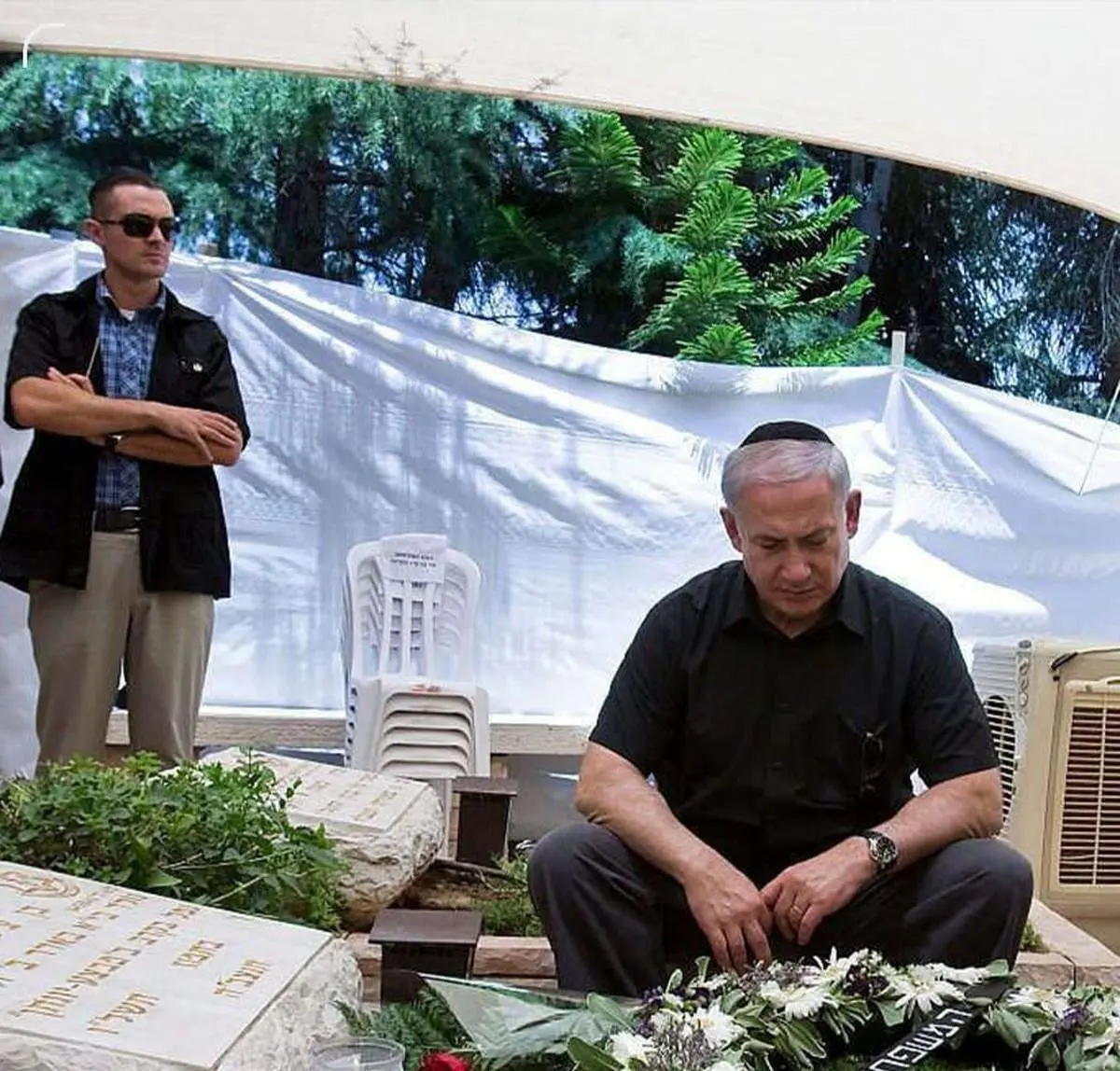 پیامی تهدیدآمیز روی سنگ قبر برادر نتانیاهو که تنش را لرزاند