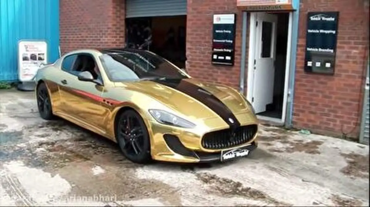 دور دور این مازراتی طلایی در خیابان های تهران خبرساز شد+ فیلم