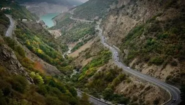 عکسی نوستالژی از جاده هراز در دهه ۵۰ خورشیدی