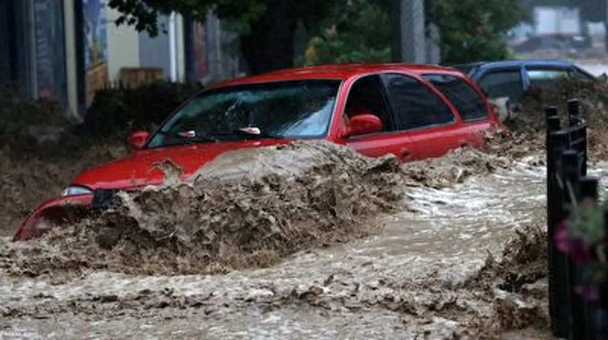 مسکو یا ونیز؛ بارش باران با موسکو چه کرد؟+فیلم
