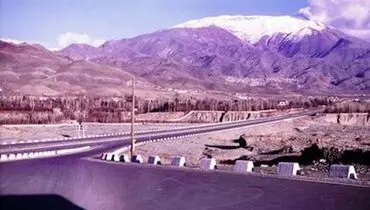 تصویری دیدنی از آزادراه تهران-کرج، محدوده پل فردیس؛ ۵۴ سال قبل+ عکس