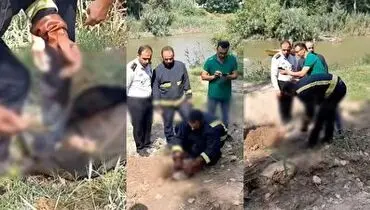 کشف جنین ۸ماهه در رودخانه بابلسر+ فیلم