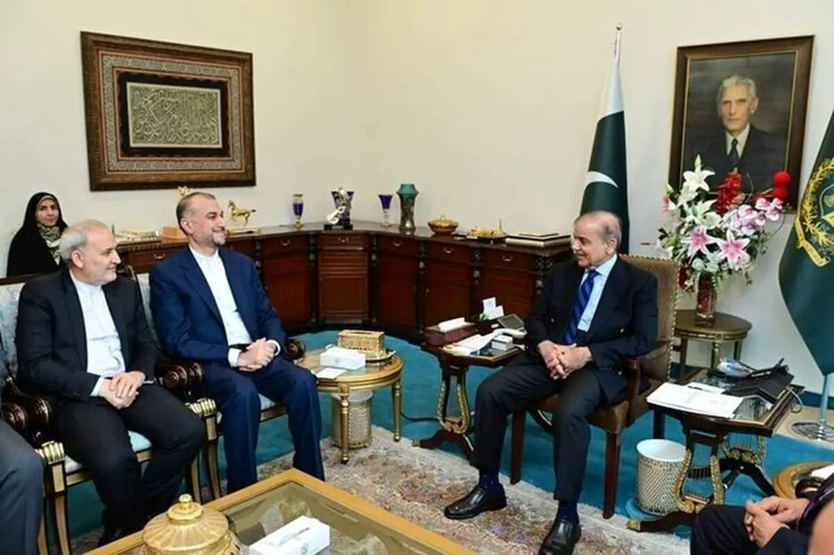 دیدار امیرعبداللهیان با نخست‌وزیر پاکستان در اسلام‌آباد