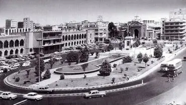 تصویری نایاب و تاریخی از میدان توپخانه