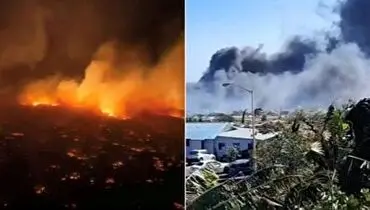 لحظاتی آخرالزمانی و هولناک از هاوایی بعد از آتش سوزی جنگل ها+ فیلم