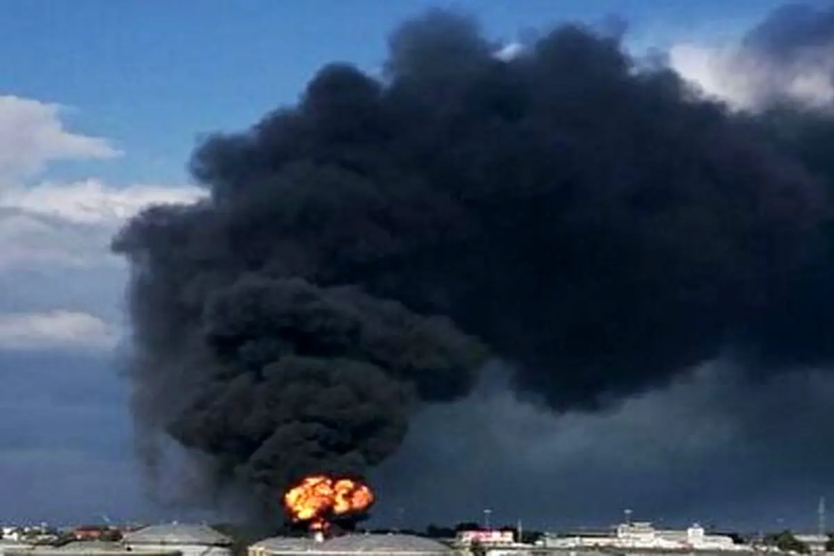 انفجار مهیب یک کارخانه در تل‌آویو+ فیلم