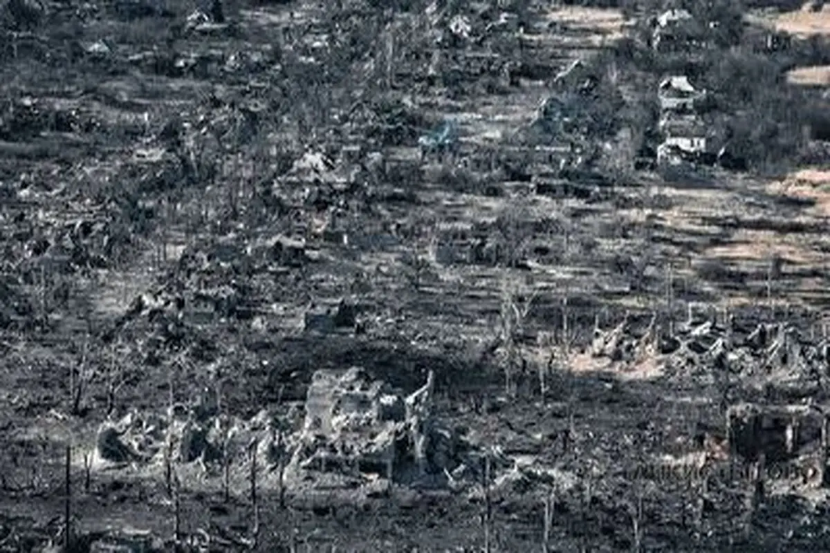 فیلمی آخرالزمانی از ویرانی‌های شهر باخموت