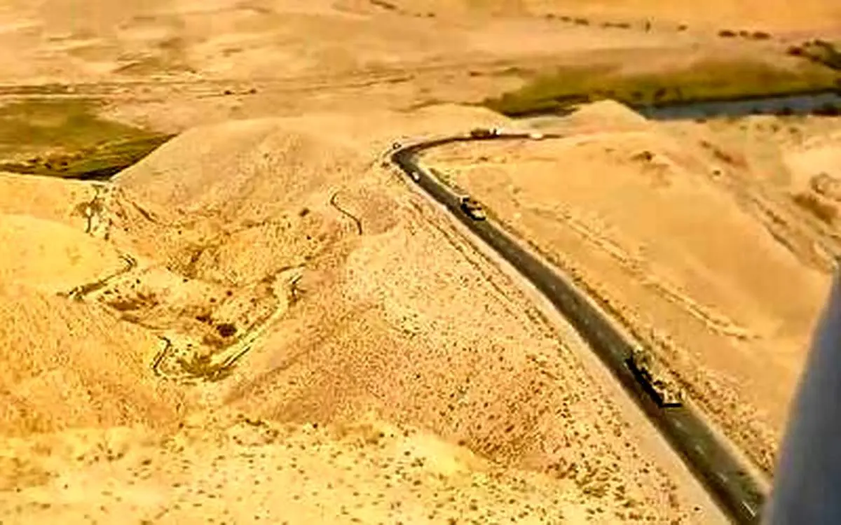 بالگرد نظامی ایران در مرز باکو و ارمنستان+ ویدئو