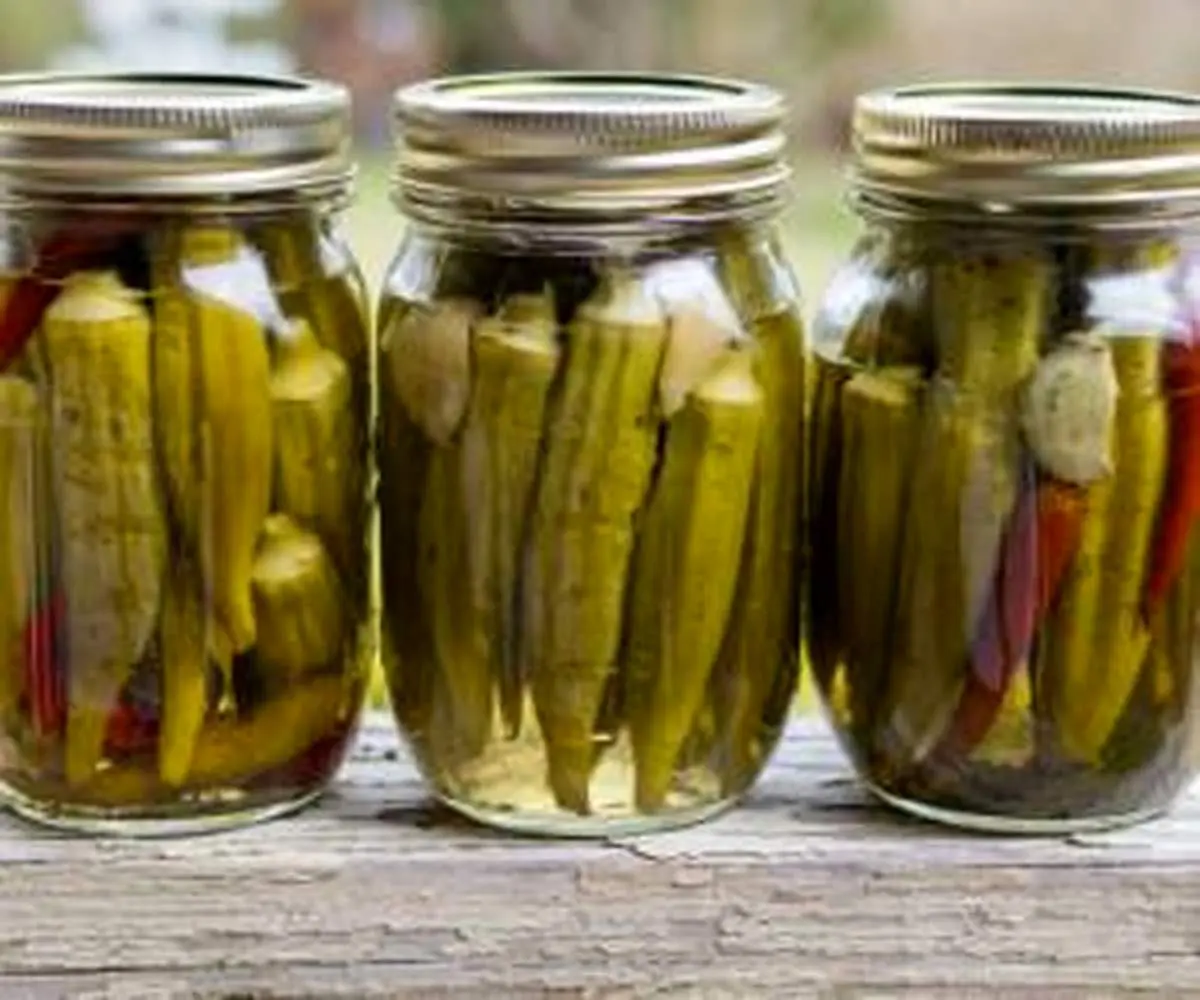 طرز تهیه ترشی بامیه خانگی