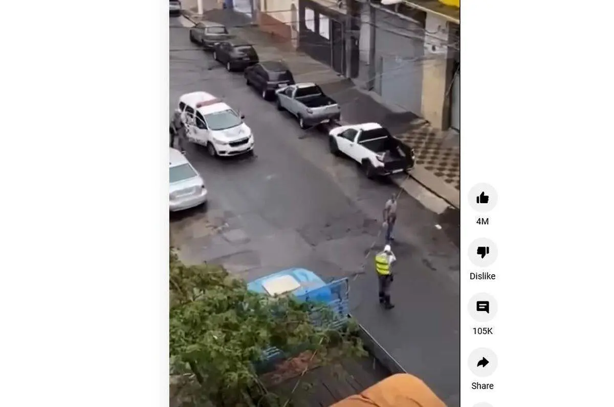 واکنش فوق حرفه ای پلیس هنگام دستگیری فرد تبهکار+ فیلم