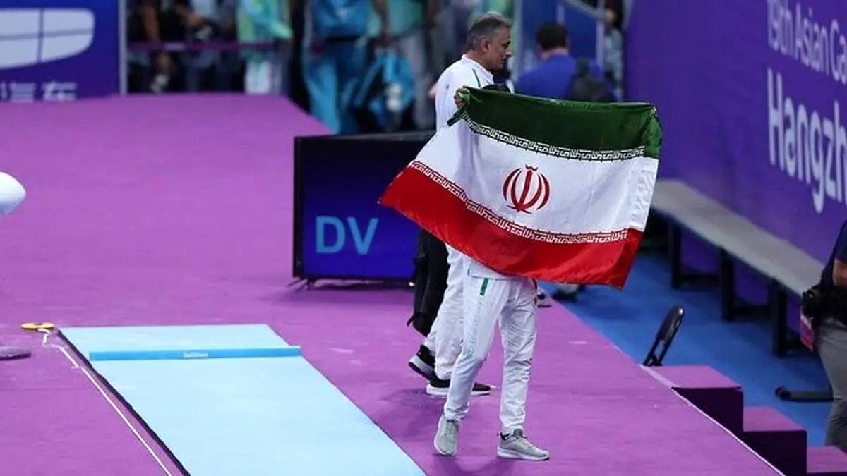 کسب اولین مدال ژیمناستیک ایران در بازی‌هایی آسیایی پس از ۸۰ سال+فیلم