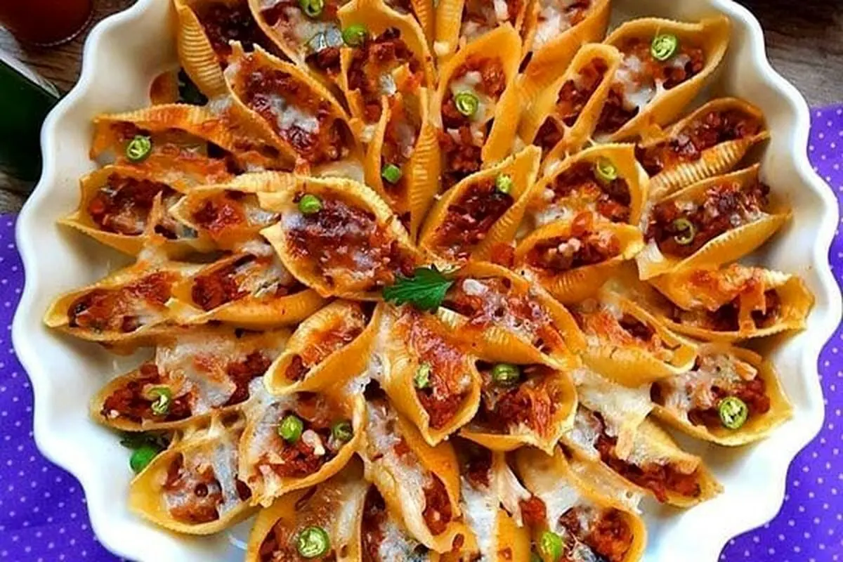 طرز تهیه جامبو شلز شکمپُر بدون فر