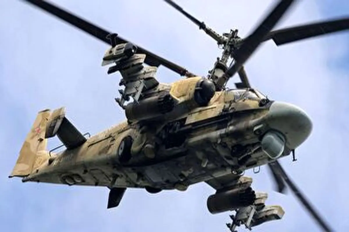 حمله هلیکوپتر‌های کا-۵۲ روسیه به مواضع نیرو‌های اوکراینی+ فیلم