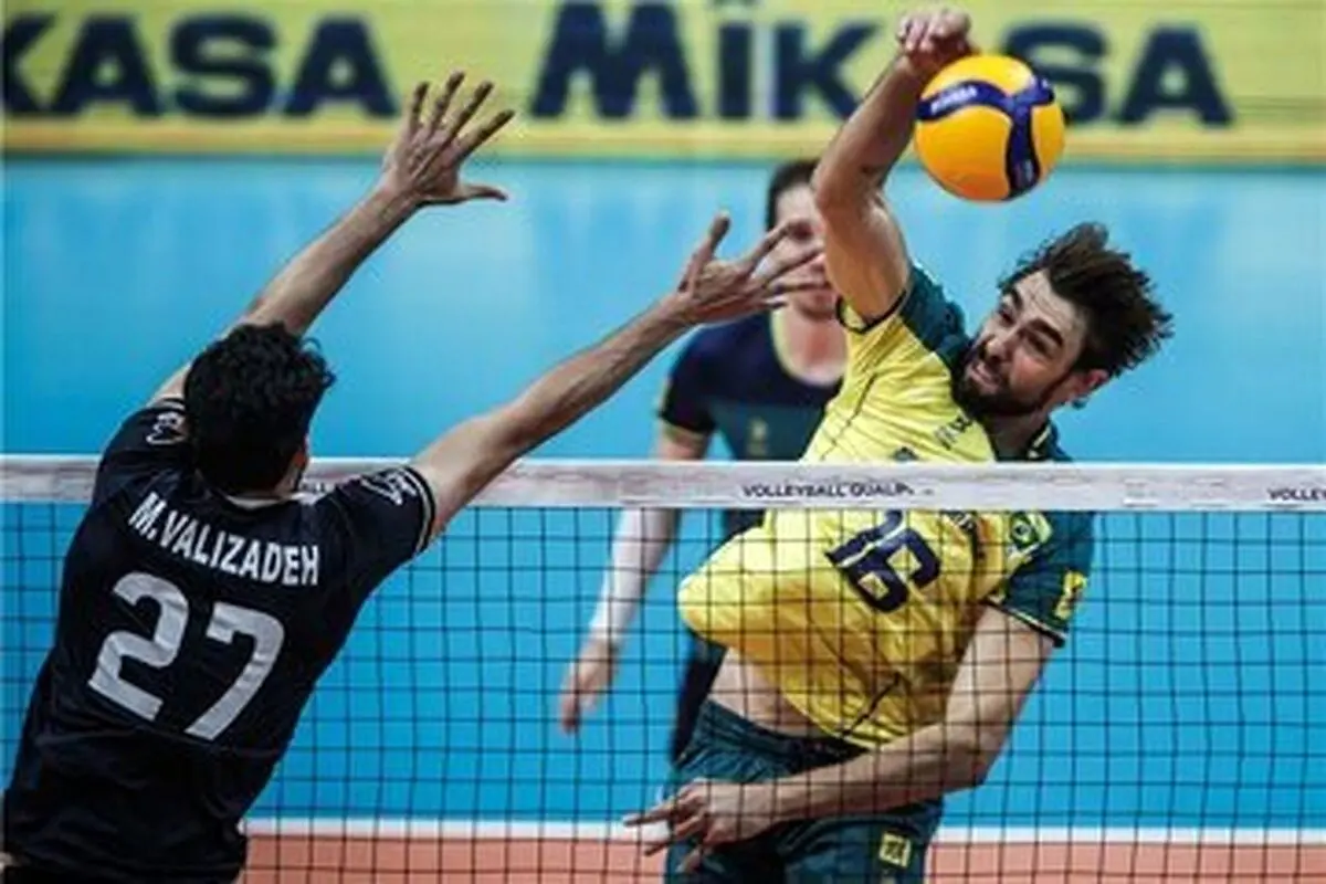 شکستی دیگر برای والیبال ایران مقابل برزیل