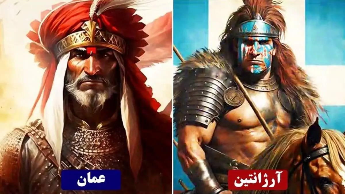 جنگجویان کشورها به روایت هوش مصنوعی+ فیلم