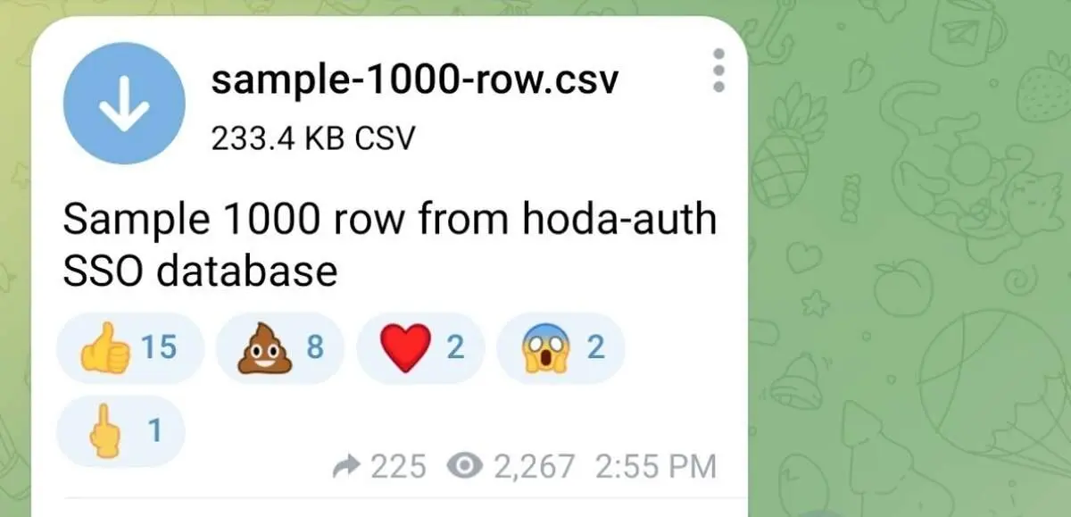 هک اطلاعات هزار نفر از سامانه هدی+ عکس