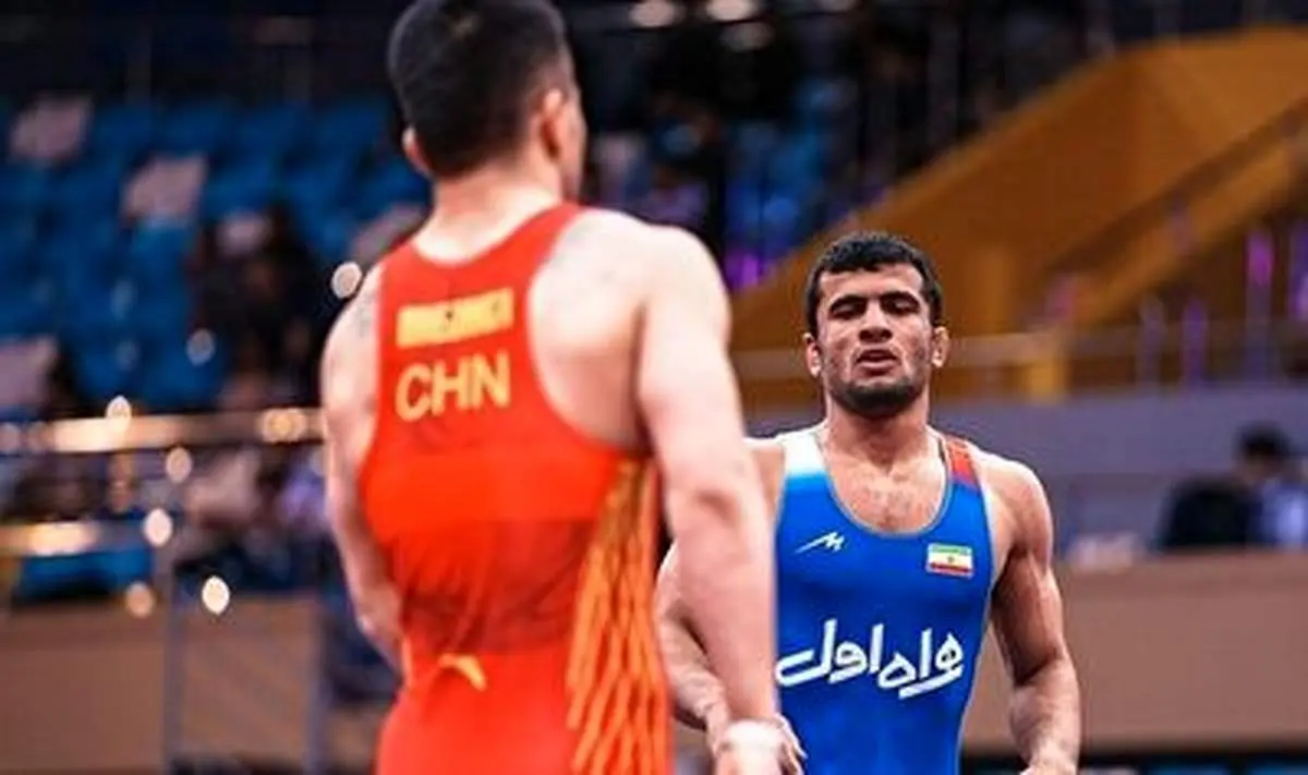 مهمدی به مدال نقره کشتی فرنگی جهان رسید+فیلم