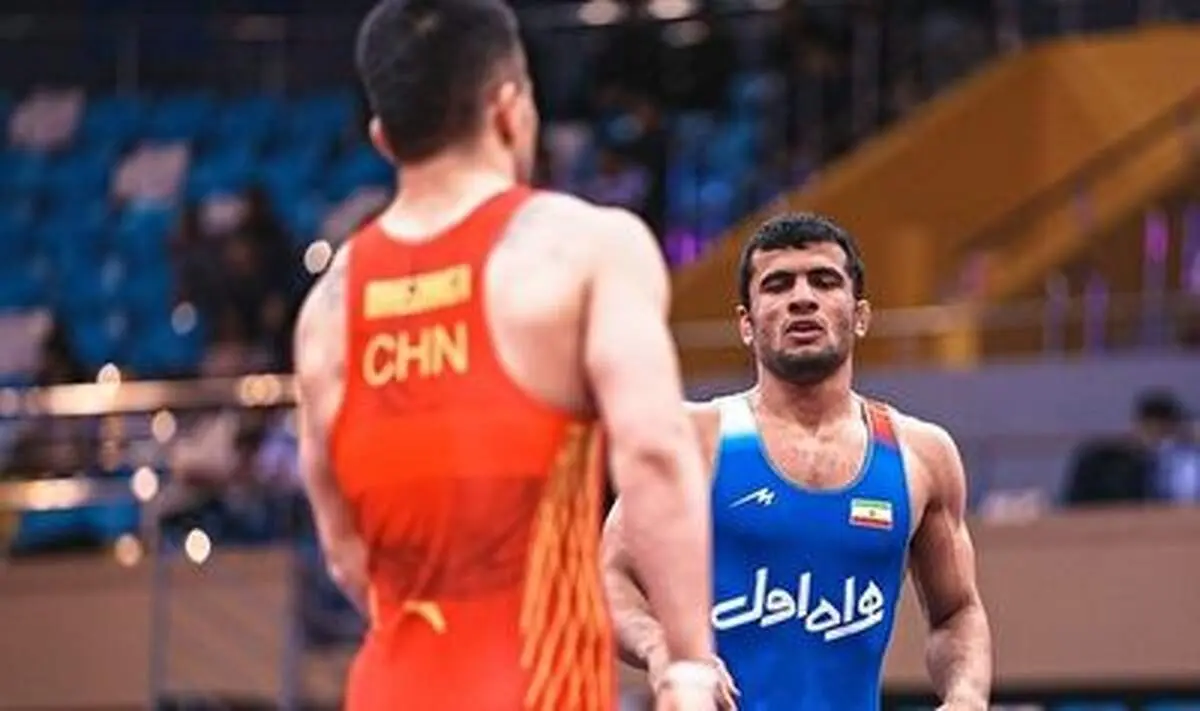 مهمدی به مدال نقره کشتی فرنگی جهان رسید+فیلم
