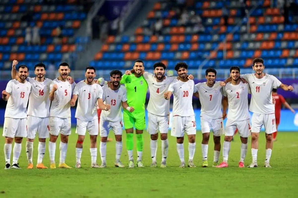 حریف تیم فوتبال امید ایران در یک چهارم مشخص شد