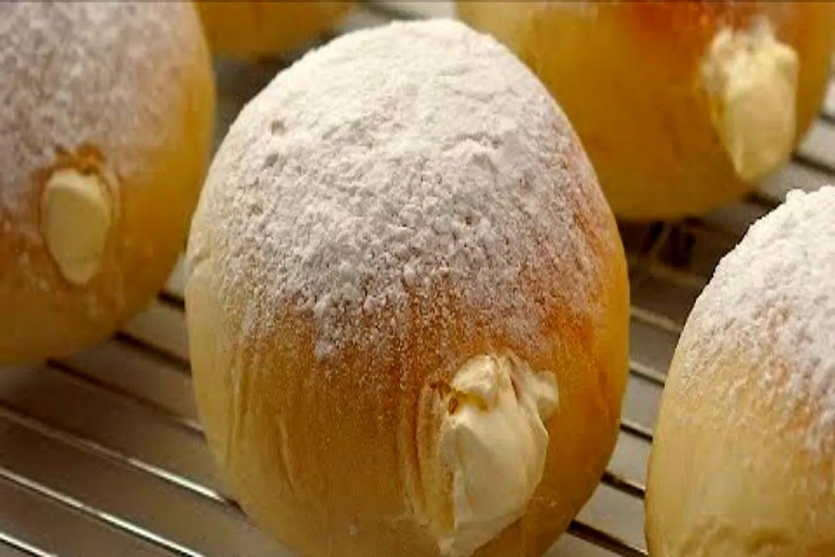 طرز تهیه نان خامه ای یخی به سبک ژاپنی ها + فیلم