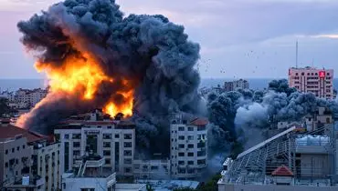 انفجار و آتش مهیب در تل آویو+ فیلم