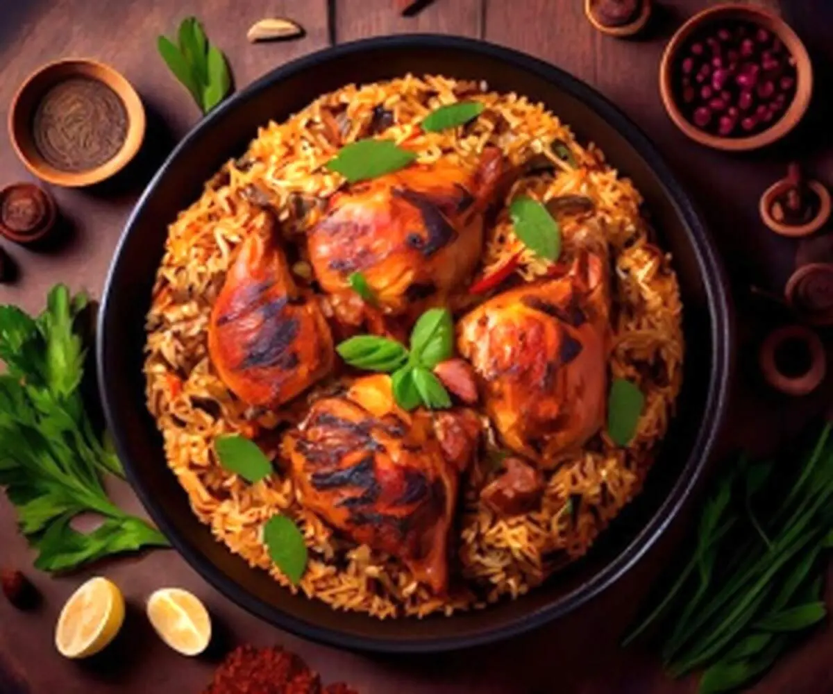 طرز تهیه مجبوس عربی اصل با مرغ