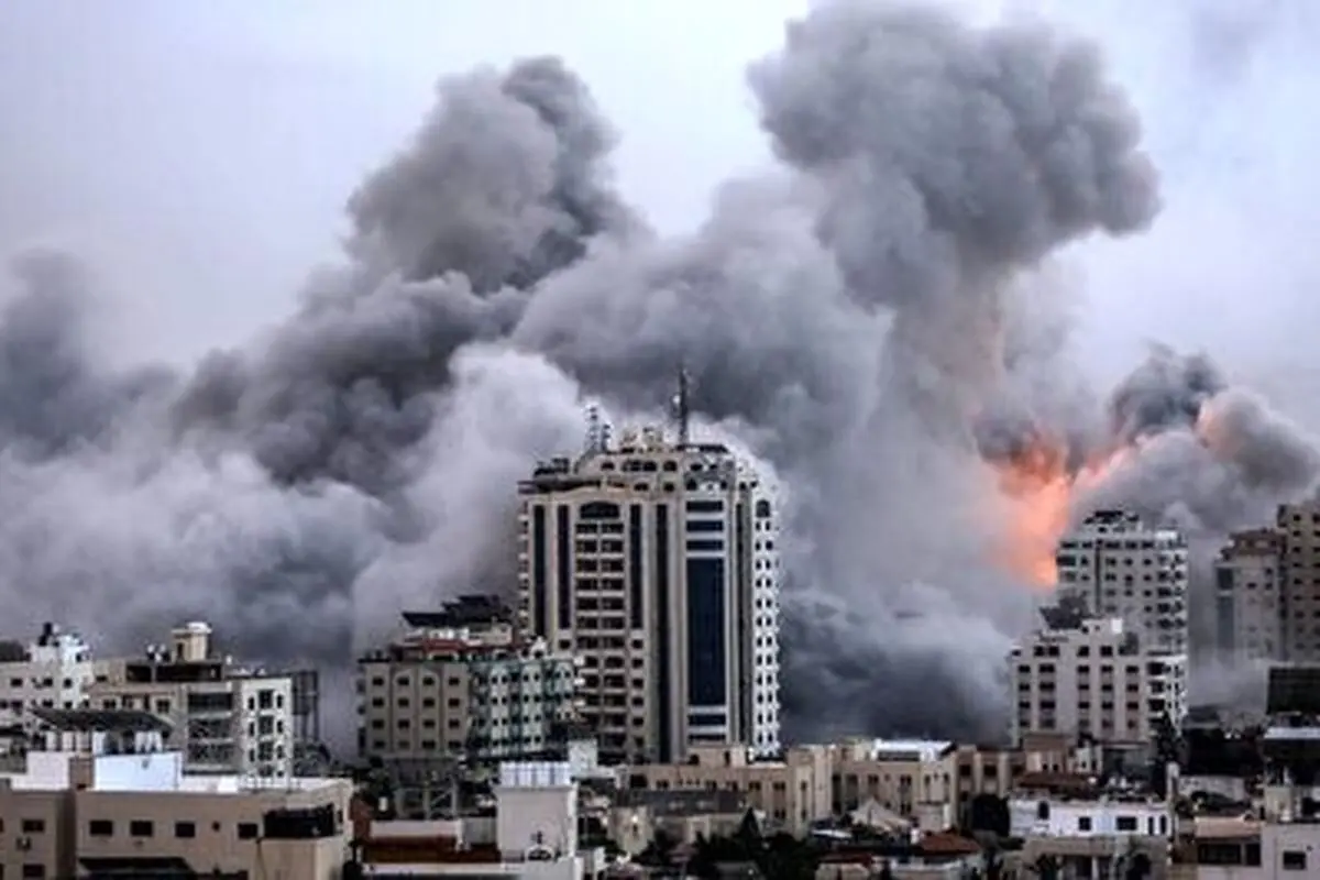 بمباران مسجدی در شمال غزه+فیلم