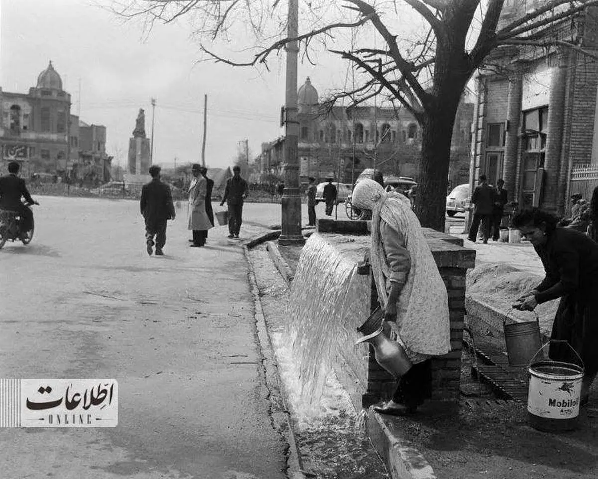 تصاویری زیرخاکی از میدان حسنآباد تهران ۷۰ سال پیش