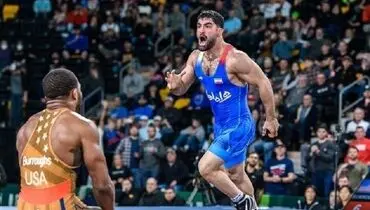 غول کش کشتی ایران در وزن حسن یزدانی استارت زد